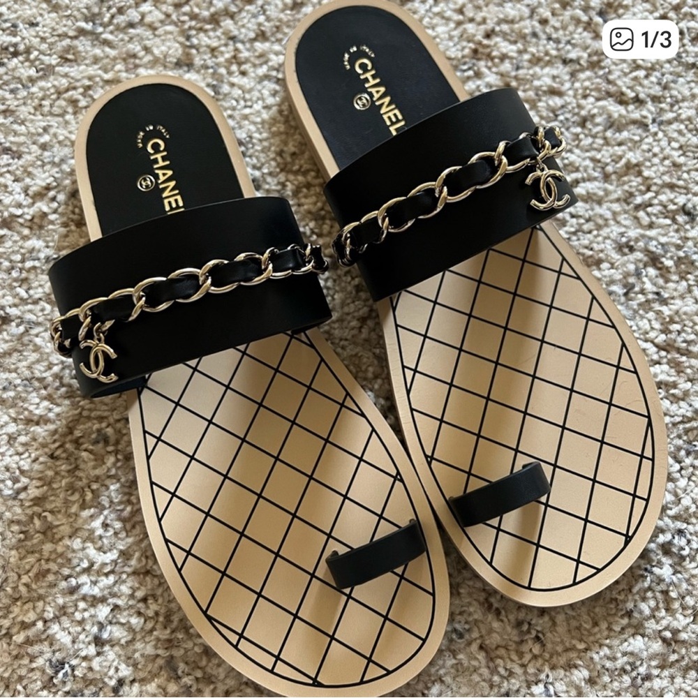 Chanel beach sandals